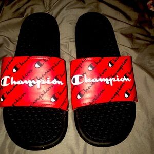 Champion slides size 10 use like new one like three times no box